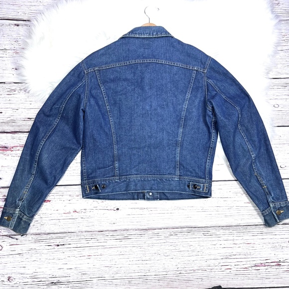 🚫SOLD! VINTAGE |•LEE•| Lee Riders Denim Relaxed Fit Trucker Jean Jacket - Picture 7 of 16